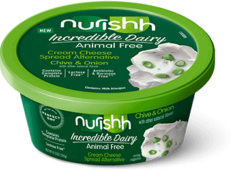 Nurishh Incredible Dairy Animal Free Chive & Onion Cream Cheese Spread Alternative
