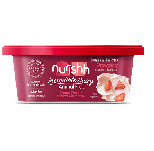 Nurishh Incredible Dairy Animal Free Strawberry Cream Cheese Spread Alternative