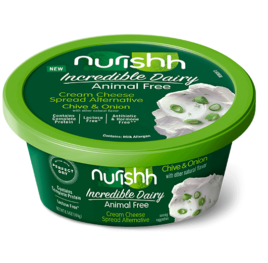 Nurishh Incredible Dairy Animal Free Chive & Onion Cream Cheese Spread Alternative