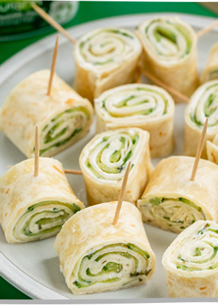 Cucumber Cream Cheese Rolls